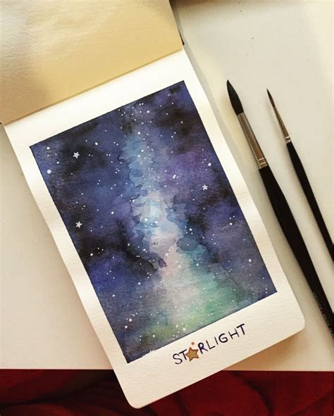 I tried to paint the Milky Way : Watercolor | Watercolor art, Watercolor galaxy, Watercolor images