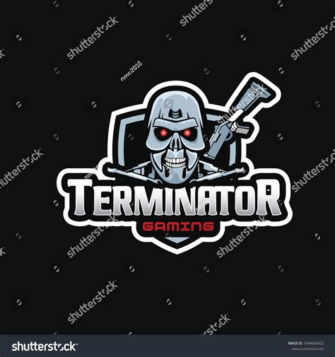 Terminator Mascot Esports Gaming Logo Stock Vector (Royalty Free ...