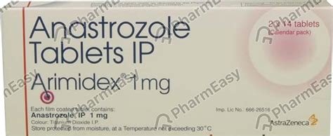 Arimidex 1 MG Tablet (14): Uses, Side Effects, Price & Dosage | PharmEasy