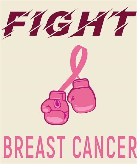 Fight Breast Cancer Pink Ribbon Boxing Gloves Digital Art by ...