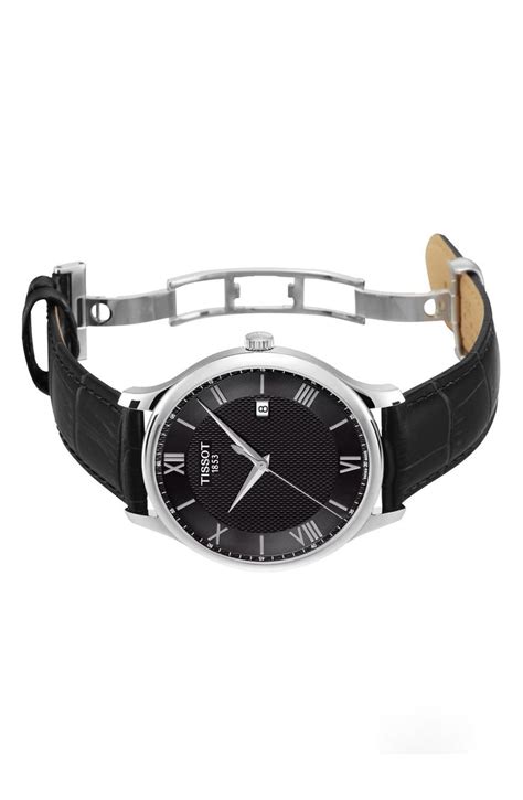 Tissot Tradition Leather Strap Watch, 42mm | Nordstrom | Leather straps ...