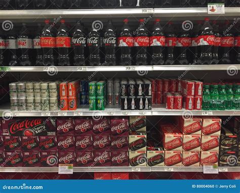 Soda Aisle of a Grocery Store Editorial Image - Image of cherry, lemon ...