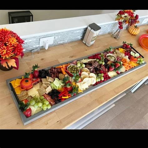 Large Charcuterie Board With Handle, 2-foot Charcuterie Board, 12 X 24 Friendsgiving, Ships Fast ...