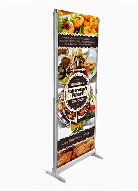 Scrolling Banner Display with Battery | Post Up Stand