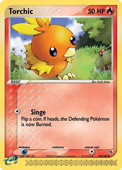 Torchic 74/109 - EX Ruby & Sapphire - EX Ruby & Sapphire - Pokemon ...