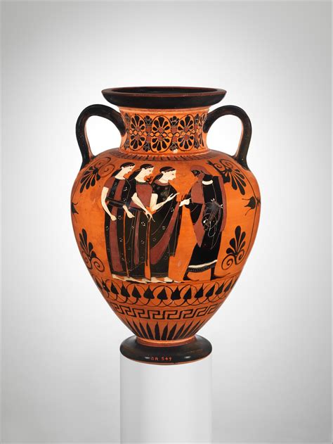 Attributed to the Swing Painter | Terracotta neck-amphora (jar) | Greek ...