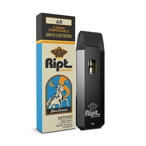 Ript Extracts Delta-8 Disposable Vape | 3g | Delta 8 Resellers