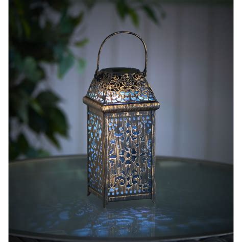 Wilko Solar Lantern Moroccan Metal | Solar lanterns, Solar lights ...