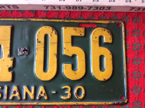 1930 Original Louisiana License Plate 154-056 | #1922130189