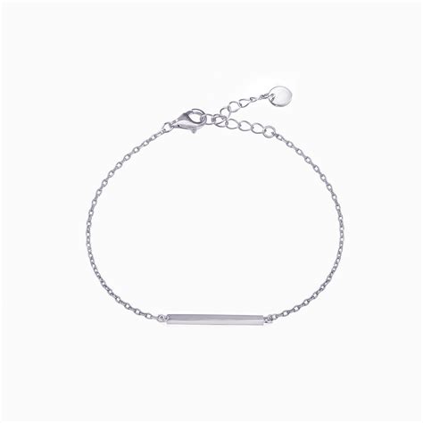 Bar Bracelet Sterling Silver - Everyday Bracelets – S.Leaf