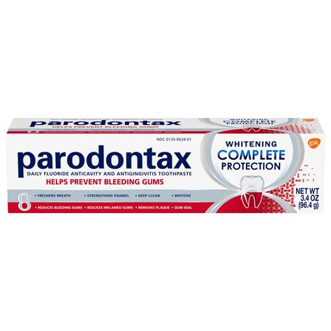 Parodontax Complete Protection Teeth Whitening Toothpaste for Bleeding ...