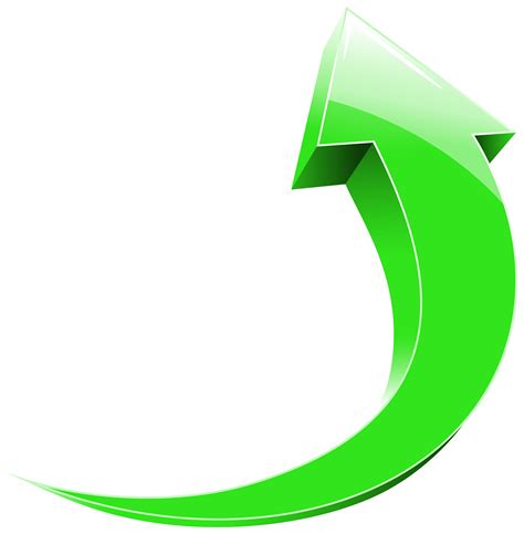 Green Curved Arrow Png Round Arrow Logo Png Transparent Cartoon ...