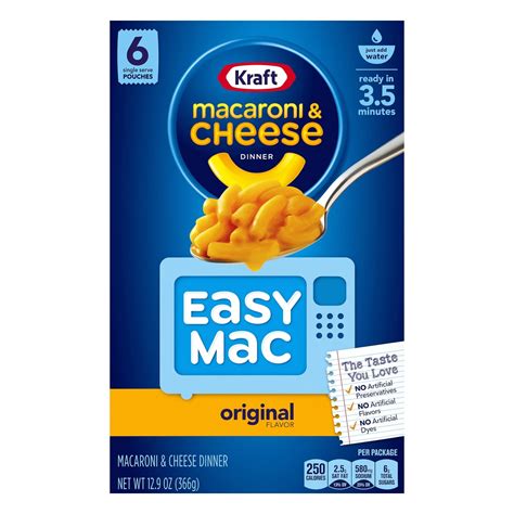 Kraft Easy Mac Original Macaroni & Cheese Dinner - Shop Pantry meals at ...