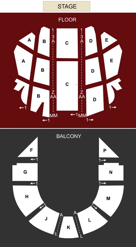 Andrew J Brady Seating Chart