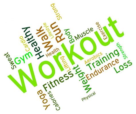 Free Stock Photo of Workout Words Shows Physical Activity And Athletic ...