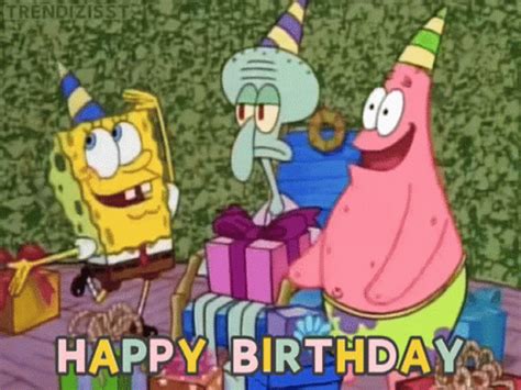 Spongebob Happy Birthday Gif