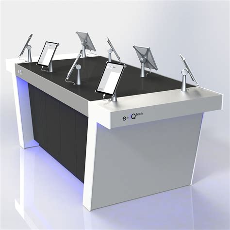 A modern, professional retail display table designed to display almost ...