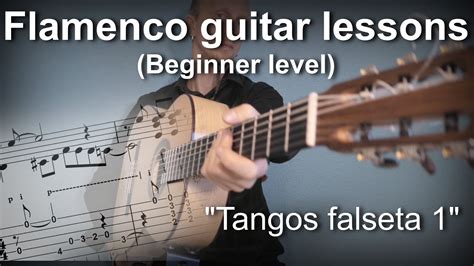 Flamenco guitar lessons - Beginner level - Tangos falseta 1 - YouTube