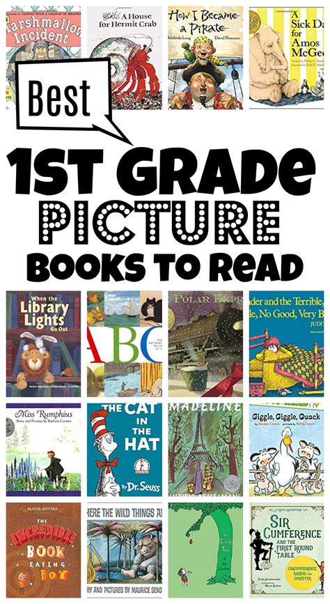 📚 First Grade Read Alouds Picture Books with free printable 1st grade list