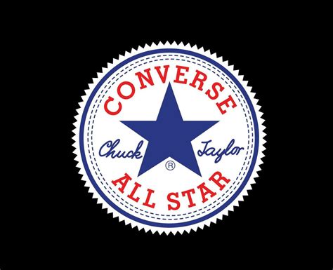 Converse All Star Logo Shoes Brand Symbol Design Vector Illustration ...