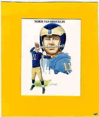 1989 TV-4 NORM VAN BROCKLIN Philadelphia Eagles Rare Card | eBay