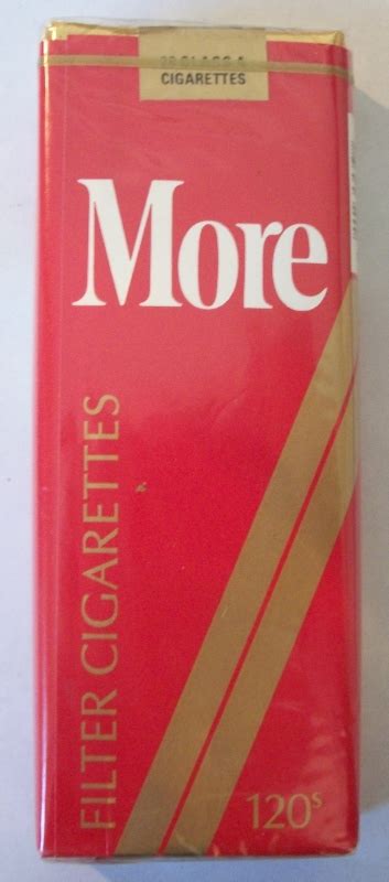 MORE 120s Filter (complimentary pack) – Vintage American Cigarette Pack ...