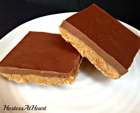 No-Bake Chocolate Pretzel Peanut Butter Squares | Hostess At Heart