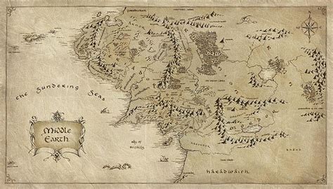 3840x2160px | free download | HD wallpaper: world map illustration, paper, The Lord of the Rings ...