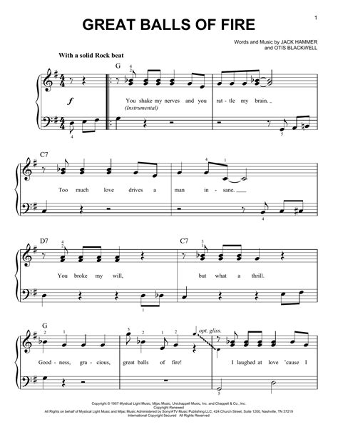 Great Balls Of Fire | Sheet Music Direct