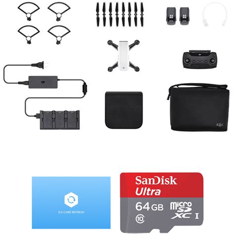 DJI Spark Fly More Combo Kit with Care Refresh (Alpine White)