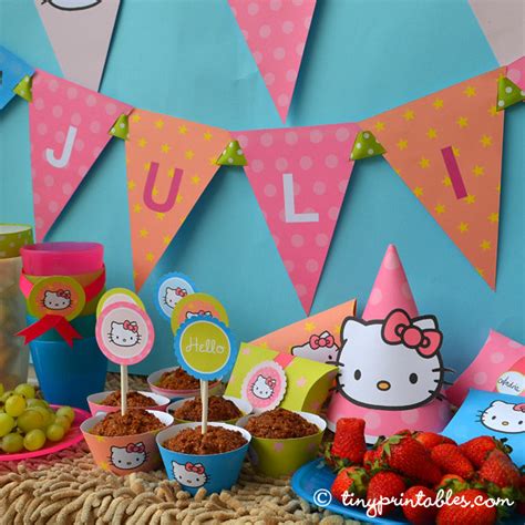 Hello Kitty Birthday Party Printables - Full Set | To get yo… | Flickr