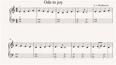 Ode to Joy- Piano sheet music - YouTube