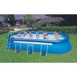 Intex 20' x 12' x 48" Oval Frame Easy Set Swimming Pool - Walmart.com | Swimming pools, Intex ...