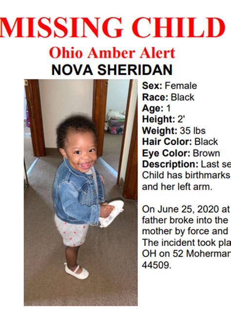 Amber Alert Ohio Today - Ohio Amber Alert Kenyatta Nalls Abducted In ...