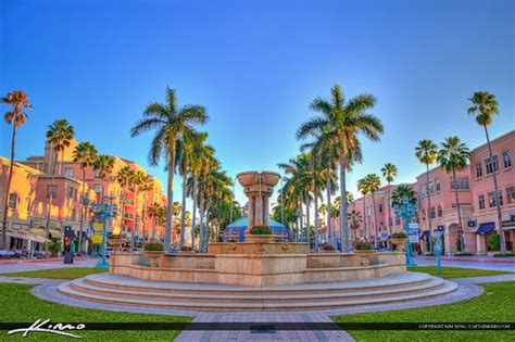 Mizner Park Water Fountain Boca Raton City Downtown | Flickr