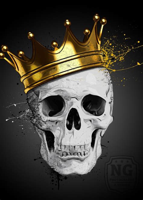 Royal Skull by Nicklas Gustafsson #skull #crown #crown #muerte #spatter ...