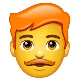 Man: Red Hair Emoji 👨‍🦰