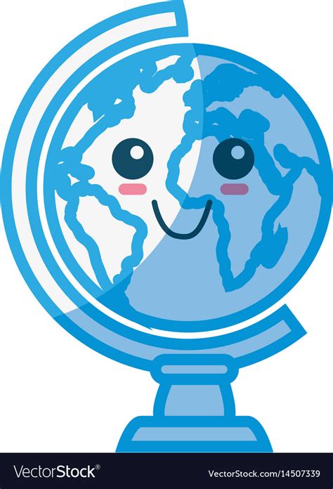 World globe cartoon Royalty Free Vector Image - VectorStock