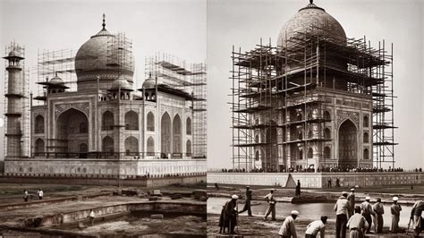 Historic Taj Mahal construction visualised with AI. See pics | Trending ...