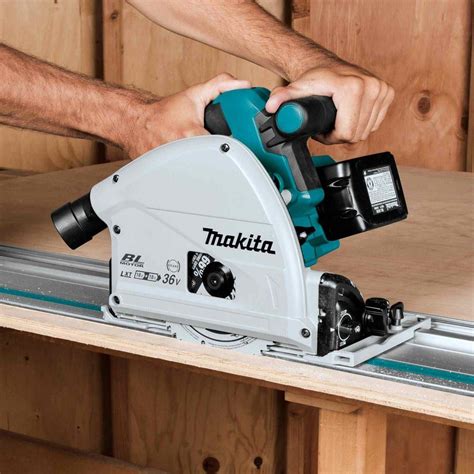 Makita XPS01PTJ Cordless Brushless 36V LXT 6-1/2-Inch Track Saw 5.0Ah Kit | Best circular saw ...