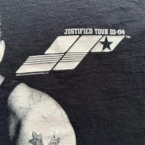 2003 Justin Timberlake Justified Tour T-shirt - Etsy