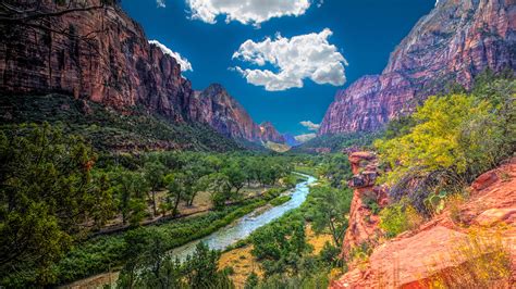 Download Landscape Nature Zion National Park Image