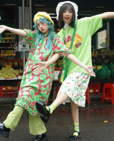 Pink and Green in 2024 | Quirky fashion, Funky fashion, Harajuku fashion