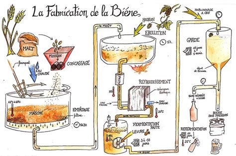 Fabrication bière | Fabrication biere, Biere pression, Biere