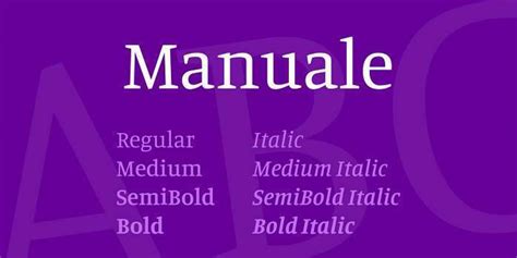 Manuale Regular Font | xFonts.pro