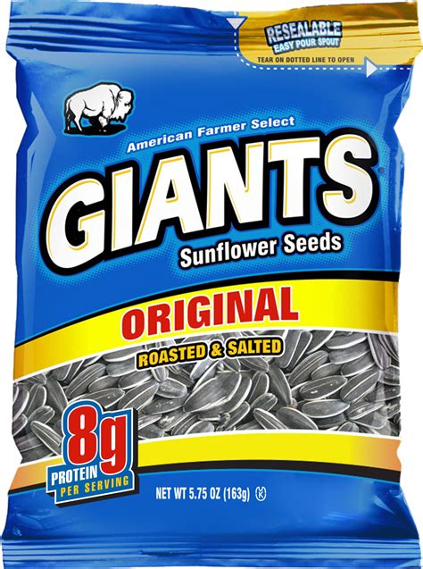 Giants Roasted & Salted Original Sunflower Seeds, 5.75 Oz. - Walmart ...