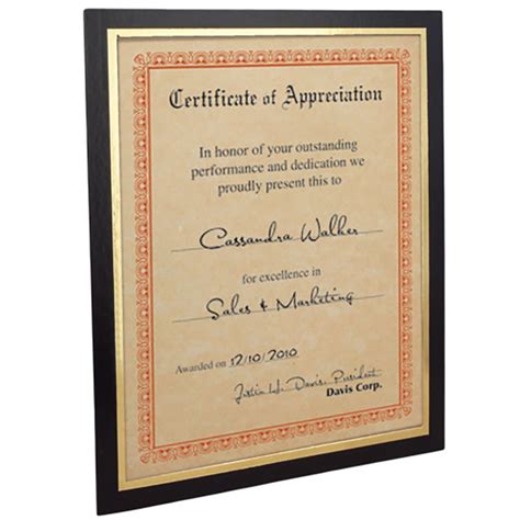 Mat certificate frame | Corporate Specialties