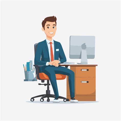 Premium Vector | Office man cartoon vector