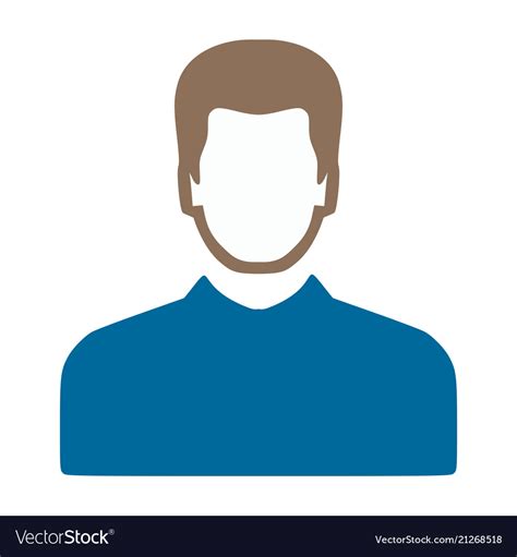 User icon avatar silhouette social symbol Vector Image