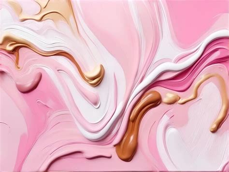 Premium AI Image | Abstract background of pink and beige paint Liquid ...